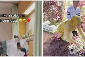 Momen haru pengantin ijab kabul di hadapan ibu sebelum meninggal