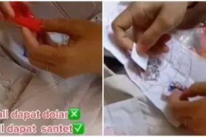 Wanita temukan jimat dalam paket baju impor, isinya bikin merinding