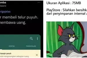 11 Meme kocak ruang penyimpanan habis ini bikin pengguna HP pusing