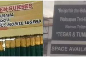 11 Potret lucu spanduk motivasi ini bikin auto nyengir lebar