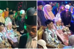 Tradisi pernikahan unik di Madura, pengantin dibanjiri uang saweran