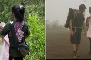 Ajak bayi usia 6 bulan naik gunung, aksi wanita ini bikin heboh