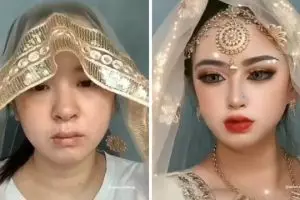 15 Potret the power of makeup, perubahannya bikin melongo