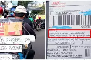 11 Tulisan nyeleneh di alamat penerima paket ini bikin kurir baper pol