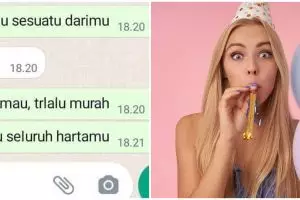11 Chat lucu minta hadiah ke pacar ini endingnya bikin tepuk jidat