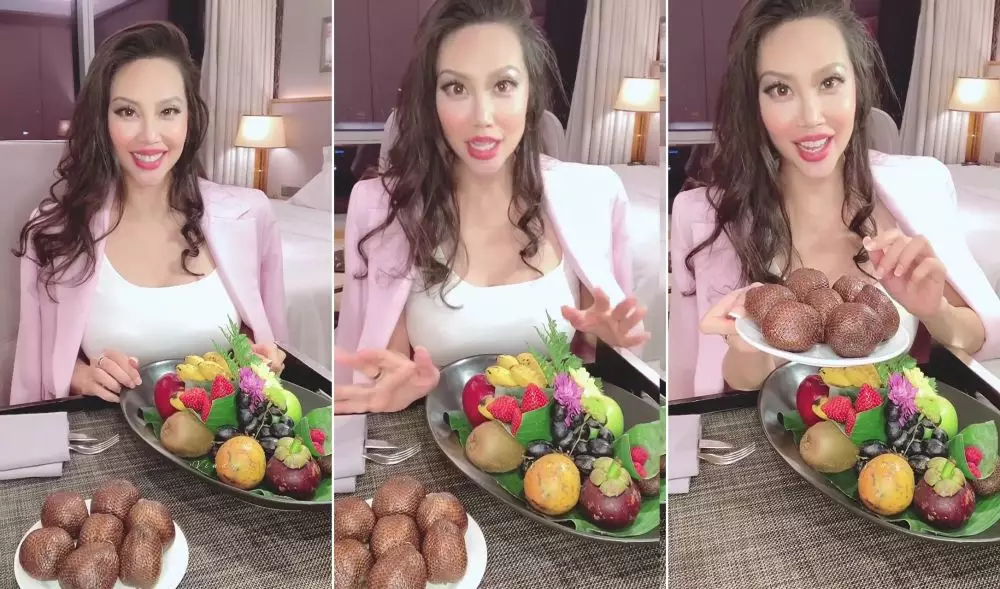 trik makan salak chef vindy lee © Instagram