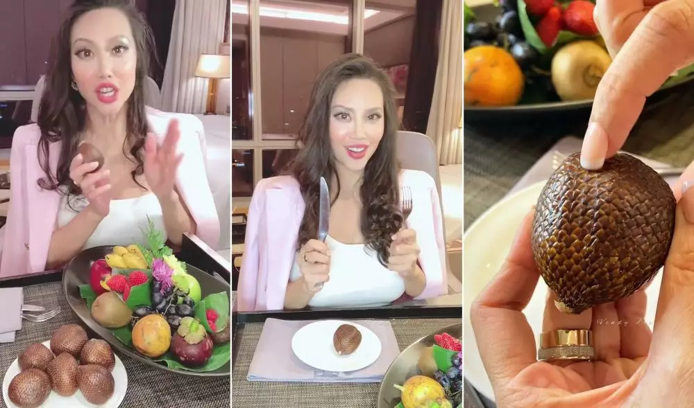 trik makan salak chef vindy lee © Instagram