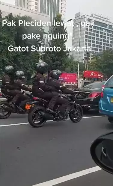 Momen Jokowi terjebak kemacetan Berbagai sumber