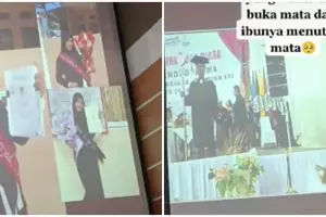 Bayi 4 bulan wakili wisuda sang ibu yang sudah meninggal, bikin haru