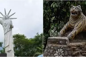 13 Potret lucu patung bentuk nyeleneh ini bikin yang lihat tepuk jidat