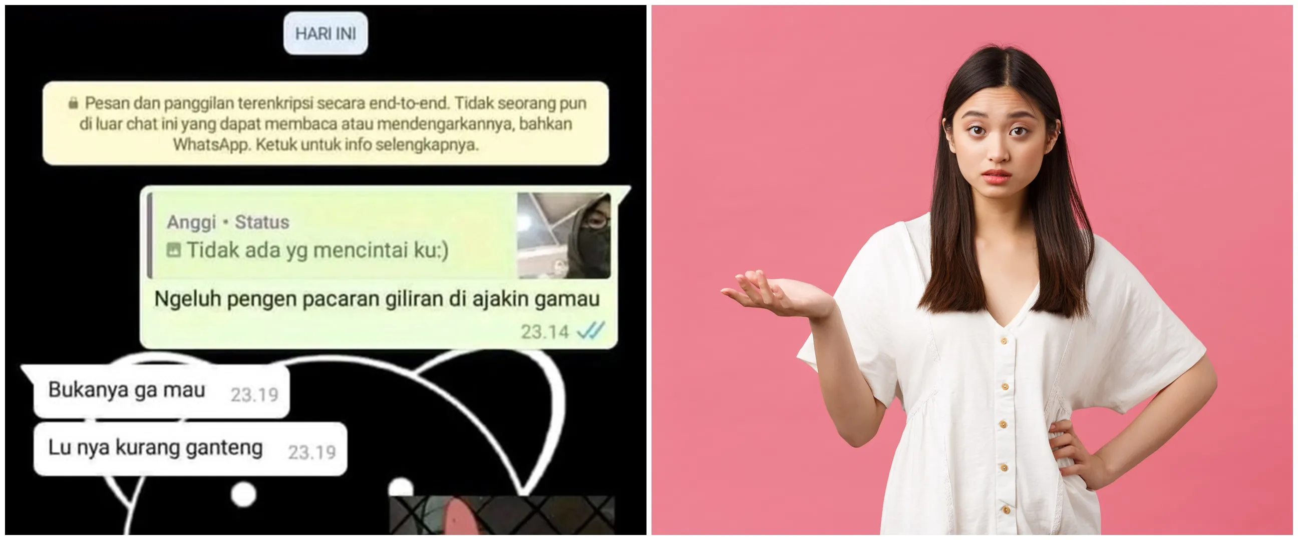 11 Chat lucu ngajak pacaran ini endingnya ditolak habis-habisan