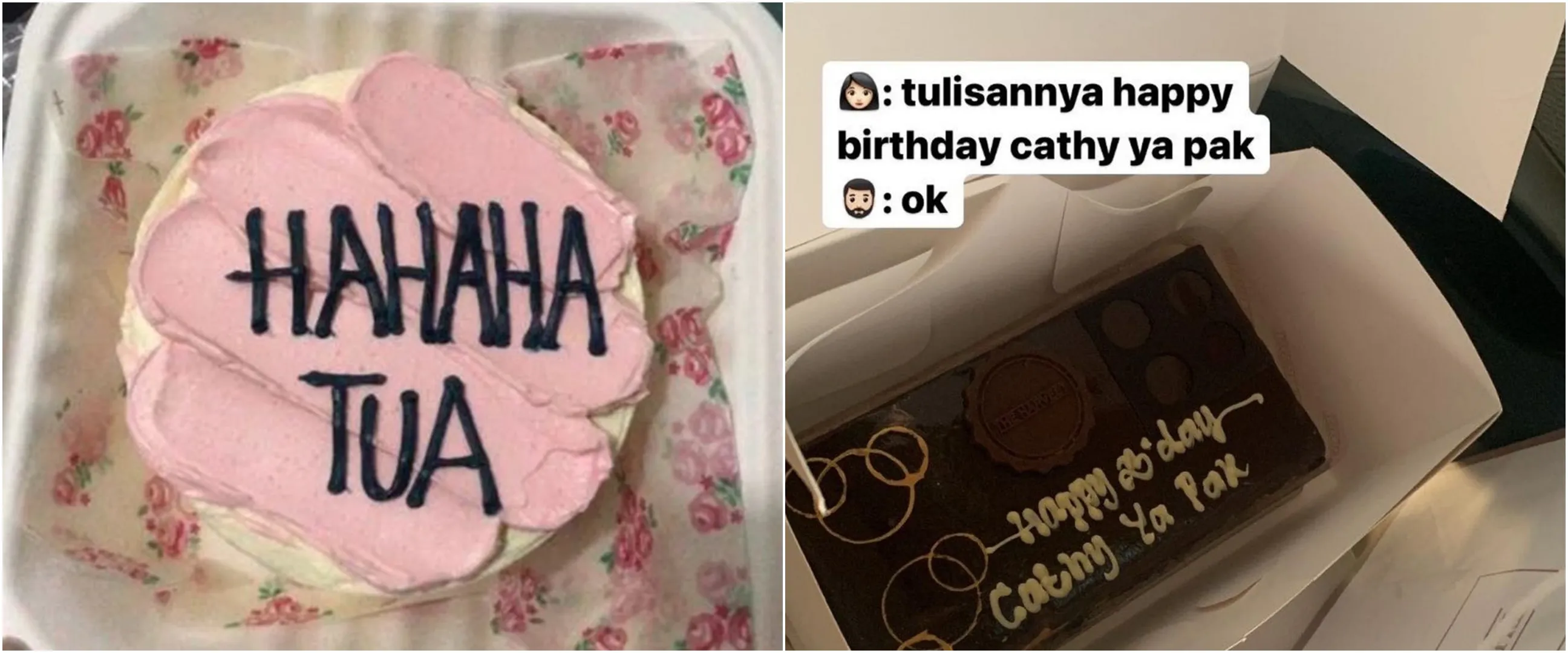 11 Tulisan nyeleneh di kue ulang tahun ini bikin geleng kepala