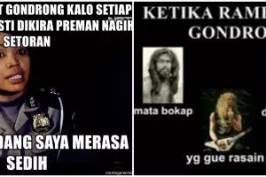 13 Meme suka duka punya rambut gondrong ini bikin angguk setuju