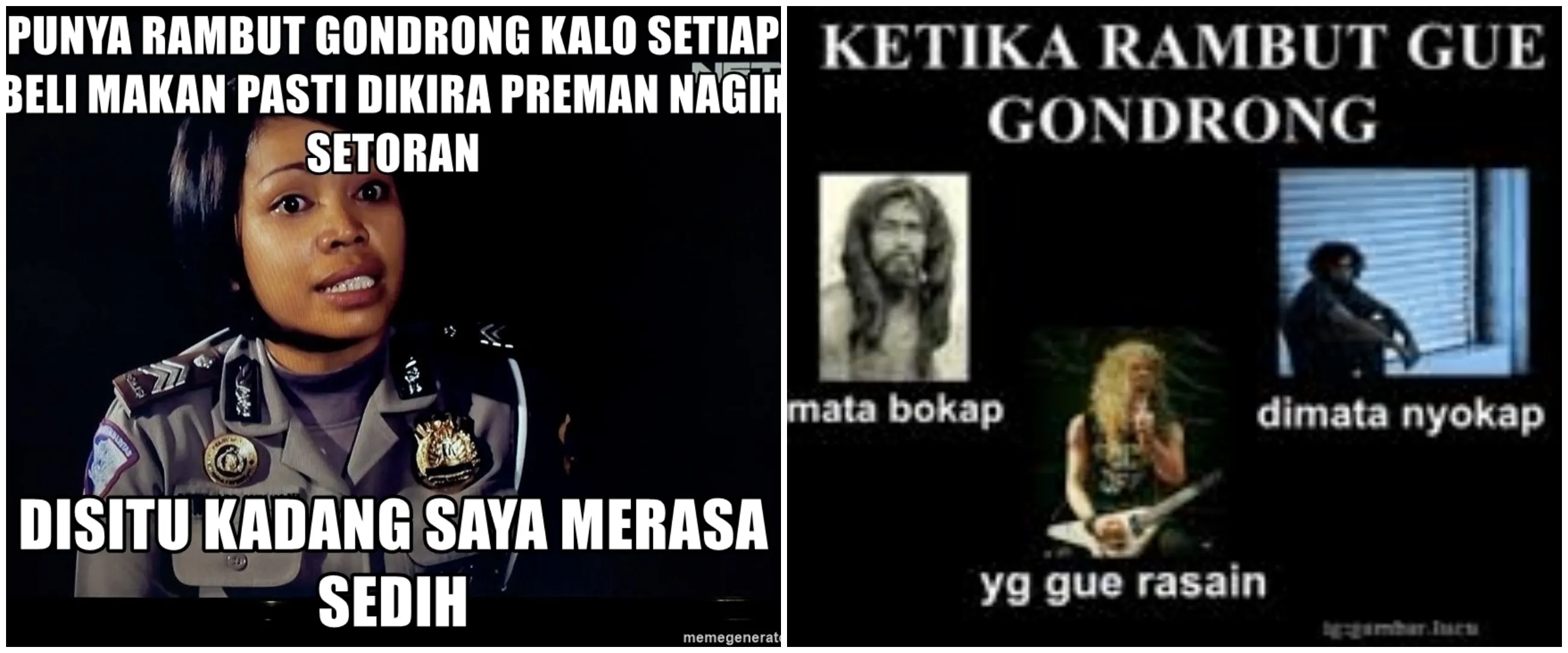 13 Meme suka duka punya rambut gondrong ini bikin angguk setuju