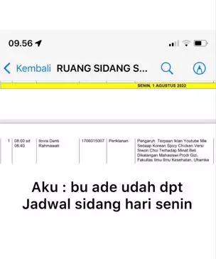 Ibu meninggal sebelum sidang skripsi TikTok