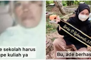 Ibu meninggal sebelum sidang skripsi, kisah mahasiswi ini bikin nyesek