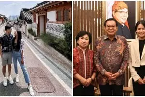 11 Momen honeymoon Maudy Ayunda & suami di Korea, disambut Dubes RI
