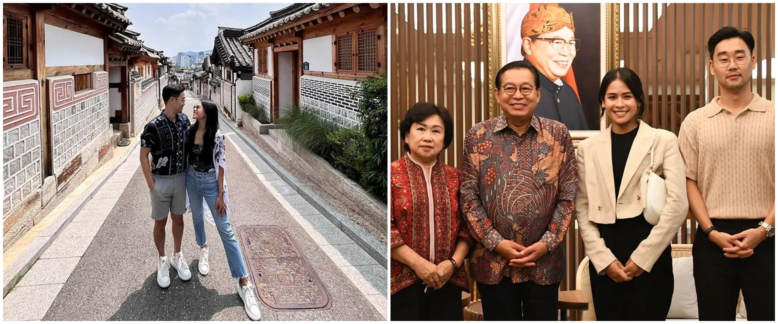 11 Momen honeymoon Maudy Ayunda & suami di Korea, disambut Dubes RI