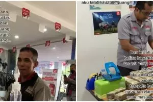 Pria ini beli motor pakai sekarung uang koin dan Rp 2 ribuan buat anak