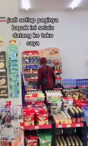 Kisah pemulung tua yang selalu datang ke minimarket TikTok