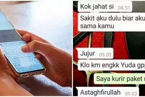 10 Chat lucu salah kirim ke kurir ini malunya tujuh turunan