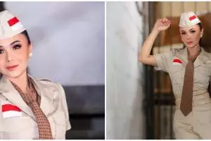 9 Gaya Yuni Shara pemotretan bareng geng tema kemerdekaan, menolak tua