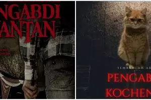 21 Editan poster Pengabdi Setan ini bukan seram, tapi bikin ngakak