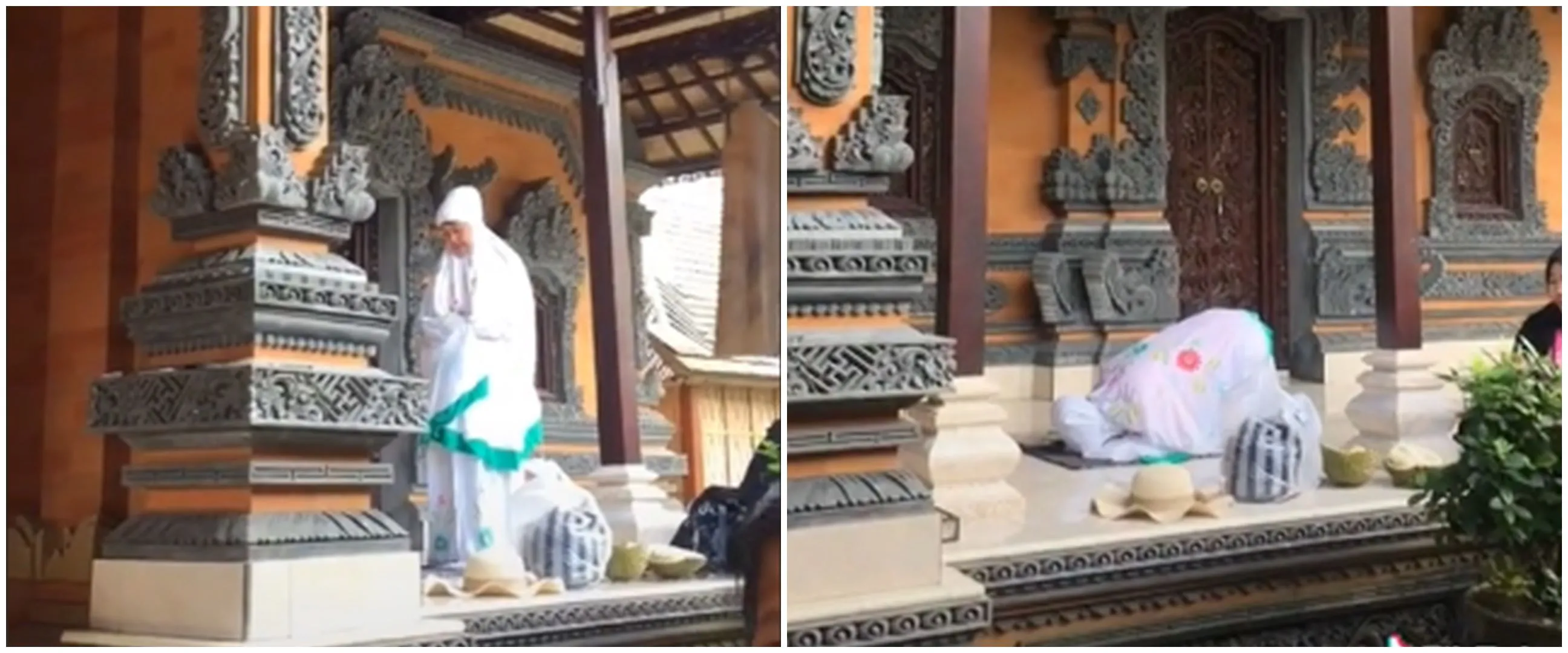 Wanita ini numpang salat di rumah warga Bali, bukti indahnya toleransi