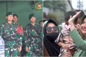 7 Momen Winda Khair pecah tangis iringi suami pergi dinas ke Papua