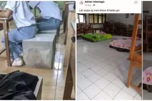 11 Penampakan nyeleneh di ruang kelas, ada benda tak terduga