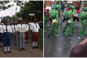 15 Momen lucu gerak jalan ini kostumnya nggak ada lawan