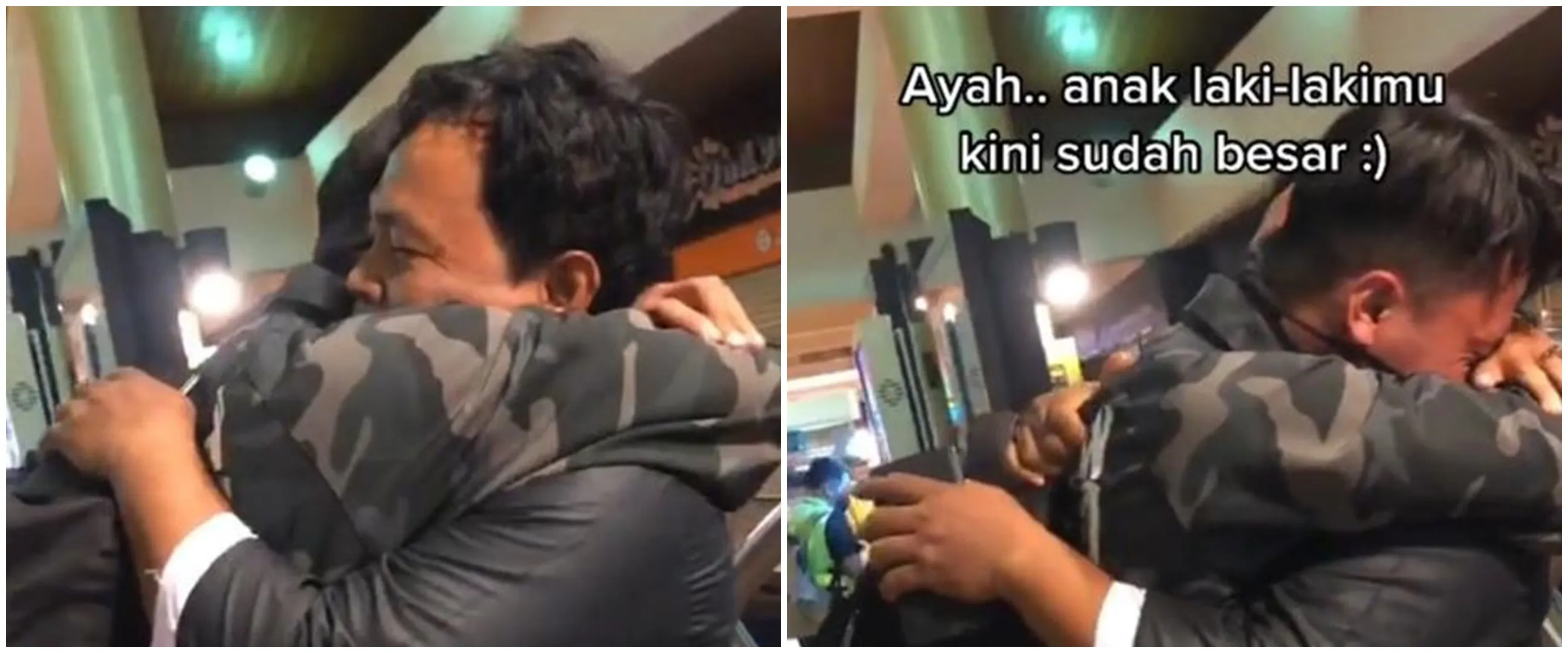 Momen pertemuan anak dan ayah setelah 18 tahun terpisah, bikin haru