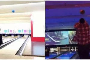 11 Momen lucu orang main bowling, aksinya bikin tepuk jidat