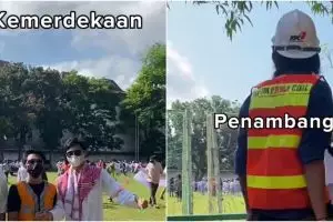 Kenakan baju profesi saat upacara Kemerdekaan, siswa SMA tampil unik