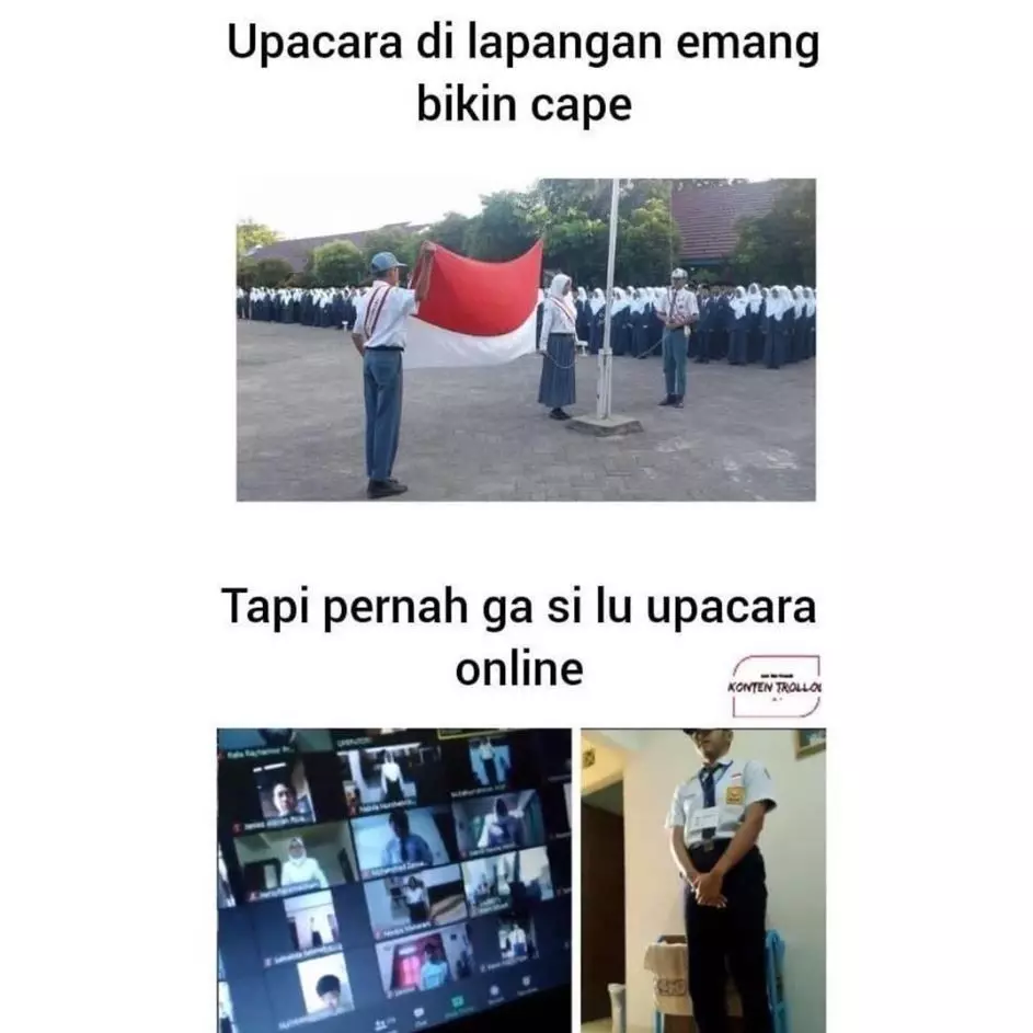 Potret orang ikut upacara bendera  Berbagai sumber Potret orang ikut upacara bendera  Berbagai sumber