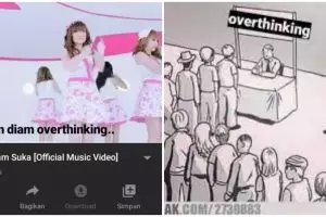 17 Meme kocak saat alami overthinking ini bikin susah tidur