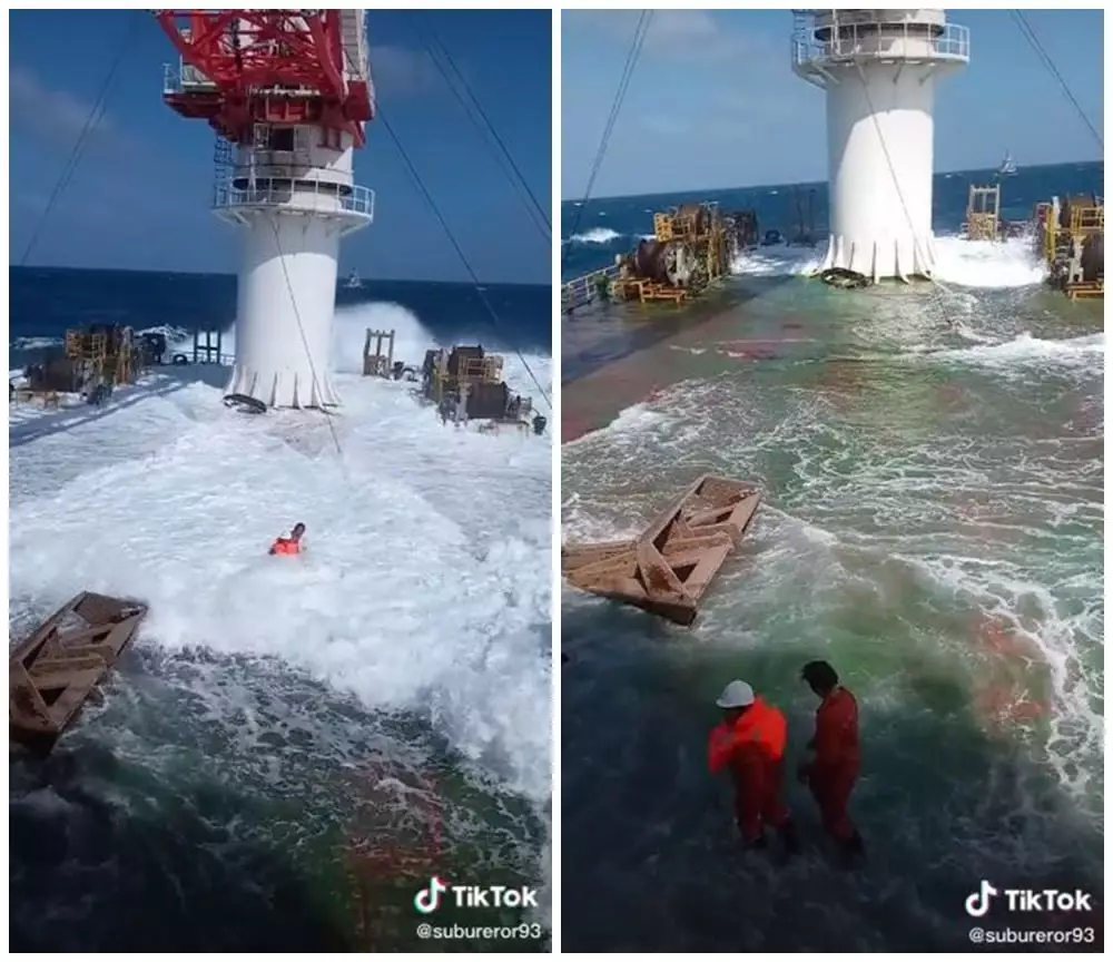 ketenangan ABK diterjang ombak © berbagai sumber