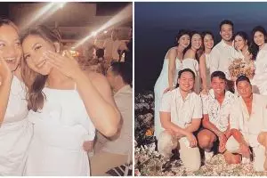 Kompak pakai busana putih, intip gaya 10 seleb di lamaran Jessica Mila