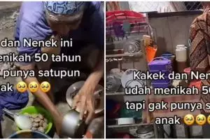 Nikah 50 tahun tak dikaruniai anak, kisah kakek nenek ini bikin salut