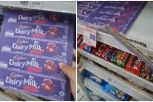 Antisipasi pencurian, minimarket ini ubah cokelat jadi kardus