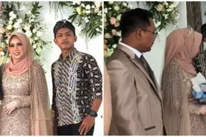 Aksi pria datangi pernikahan mantan, beri buket bunga terakhir