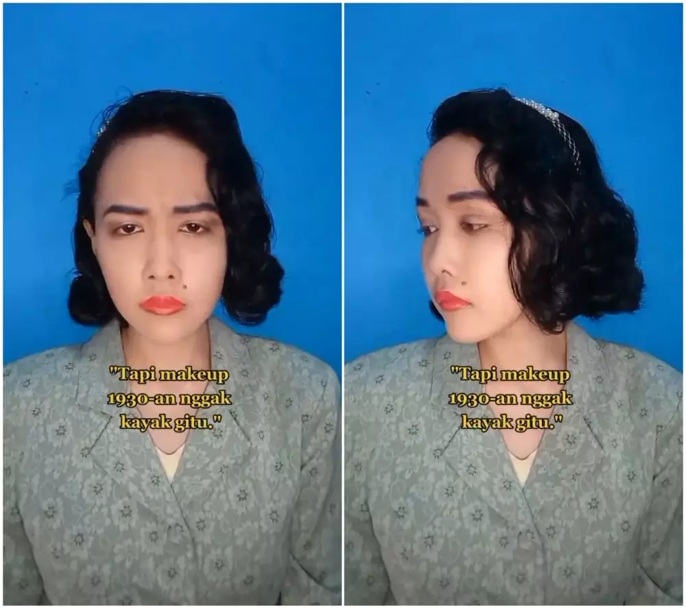 makeup ala 1930an © TikTok 