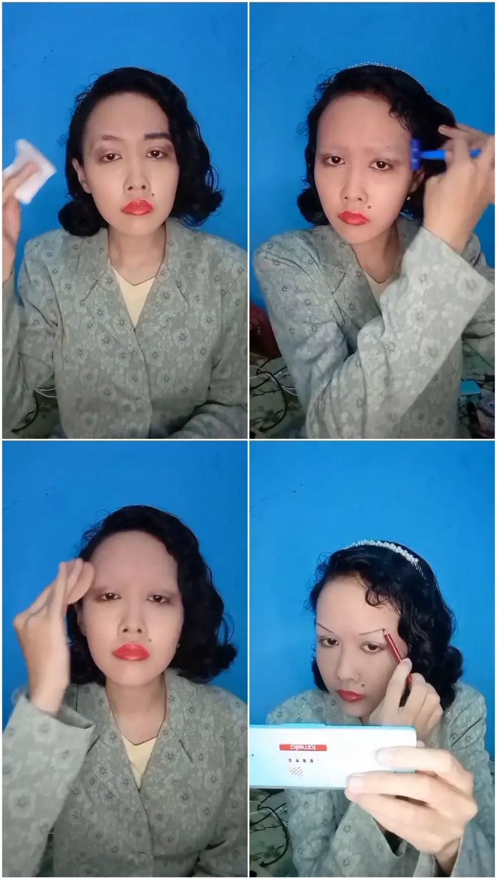 makeup ala 1930an © TikTok 