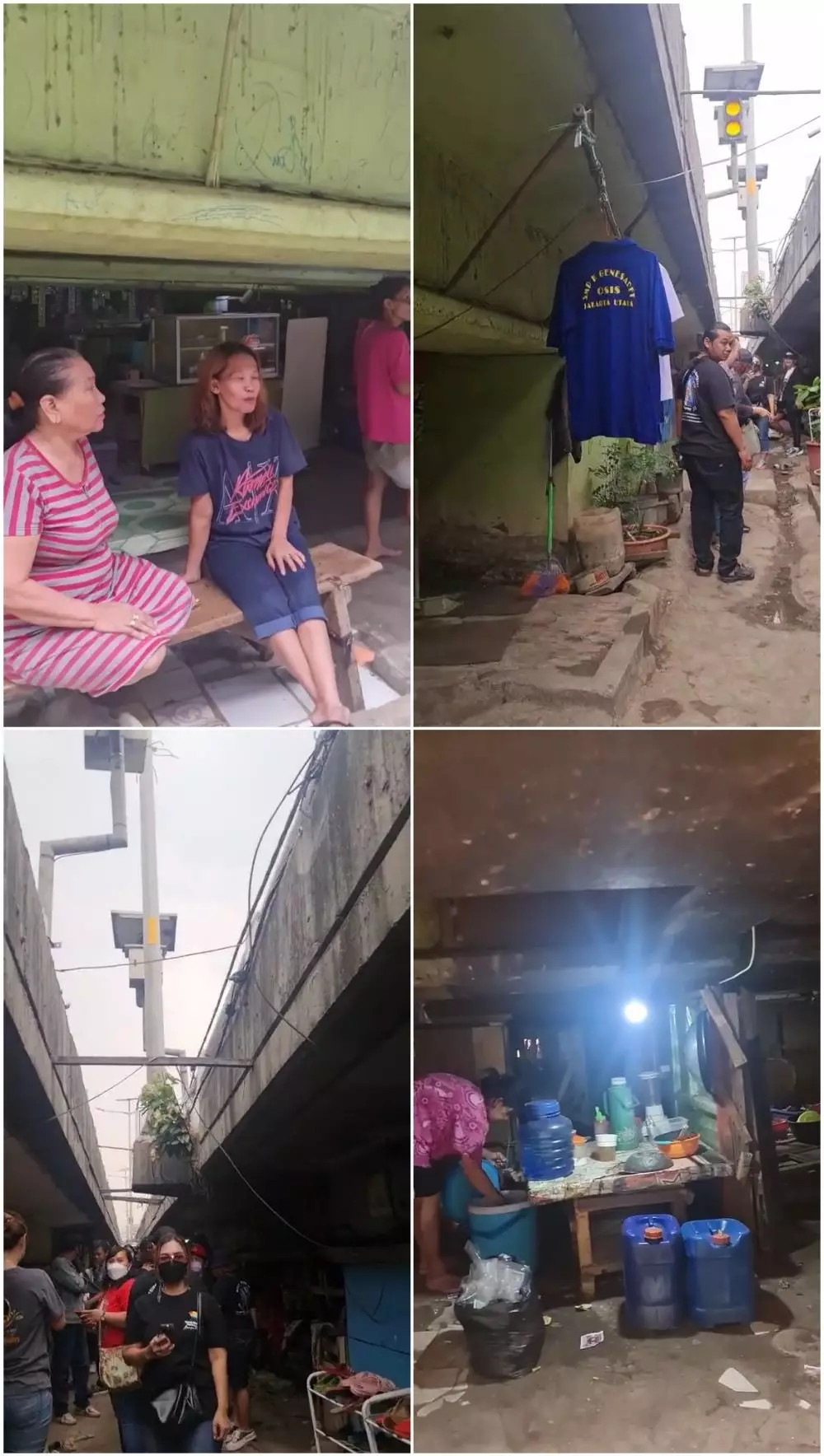 pemukiman kolong tol © TikTok pemukiman kolong tol © TikTok