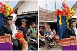 Terungkap di balik layar kostum pengantin karnaval, kreatifnya kocak