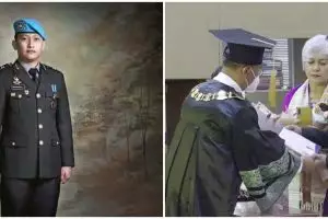 Tangis ayah Brigadir J pecah terima ijazah saat wakili wisuda anaknya