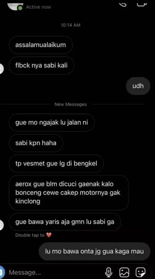 chat lucu sombong ke teman © berbagai sumber