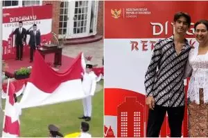 7 Potret Frederik Kiran, cucu Soekarno saat upacara HUT RI di London