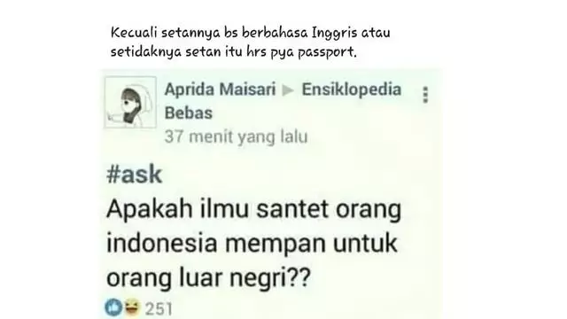 Pertanyaan random di facebook Berbagai sumber
