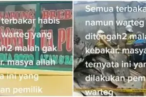 Kisah Warteg tak tersentuh kobaran api, pemilik disebut rajin sedekah